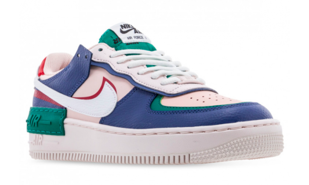 Nike air force 1 navy green sale